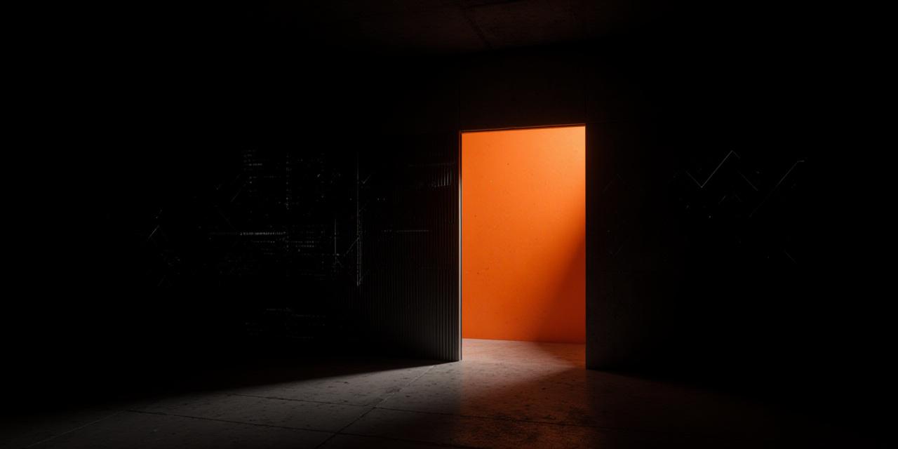 Abstract representation of data security and urban privacy